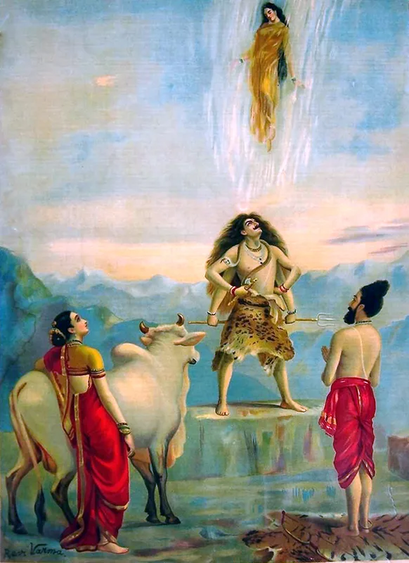 Pradosham, from a public-domain Raja Ravi Varma painting